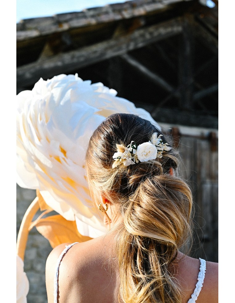 Peigne fleurs séchées - L'Atelier de Clotilde - Comptoir Doré