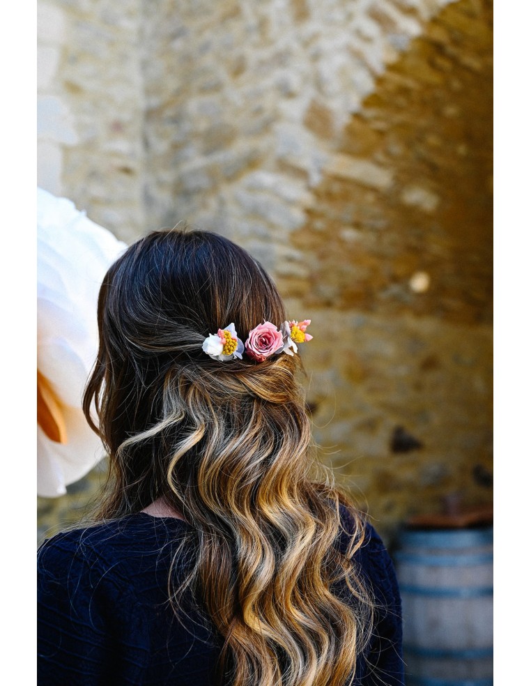 Pics à cheveux fleurs séchées - L'Atelier de Clotilde - Comptoir Doré