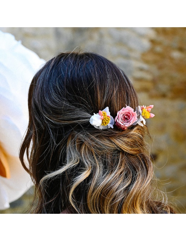 Pics à cheveux fleurs séchées - L'Atelier de Clotilde - Comptoir Doré
