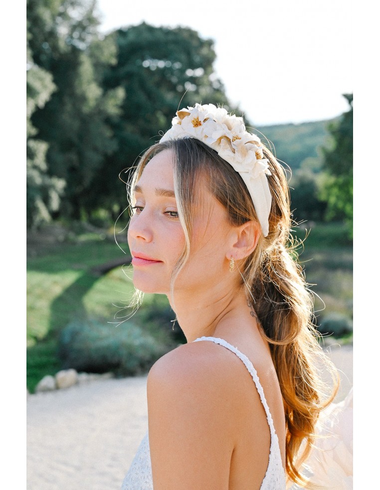 Serre-tête en fleurs Rubben - L'Atelier de Clotilde - Comptoir Doré