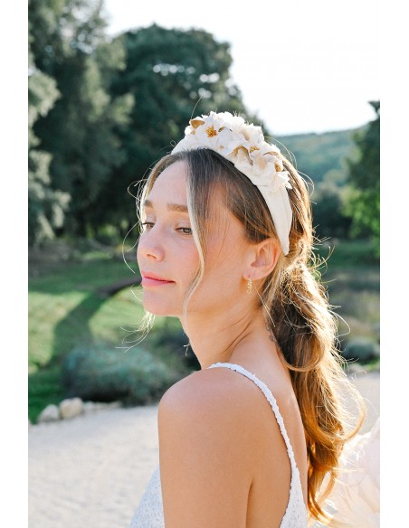 Serre-tête en fleurs Rubben - L'Atelier de Clotilde - Comptoir Doré