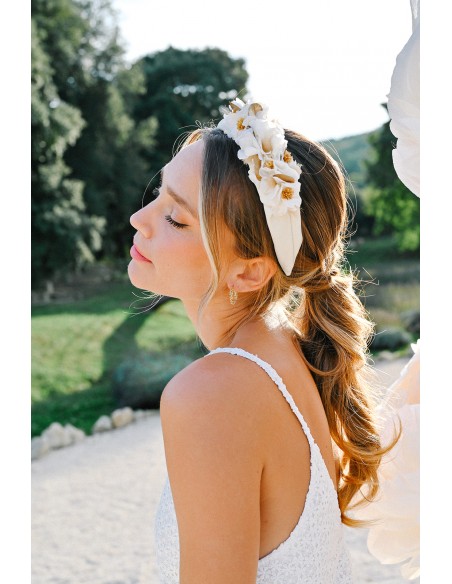 Serre-tête en fleurs Rubben - L'Atelier de Clotilde - Comptoir Doré