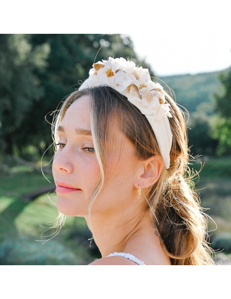 Serre-tête en fleurs Rubben - L'Atelier de Clotilde - Comptoir Doré