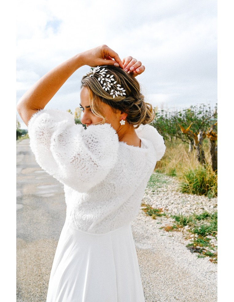 Accessoire mariée porcelaine froide - Les perles de la Bastide - Comptoir Doré