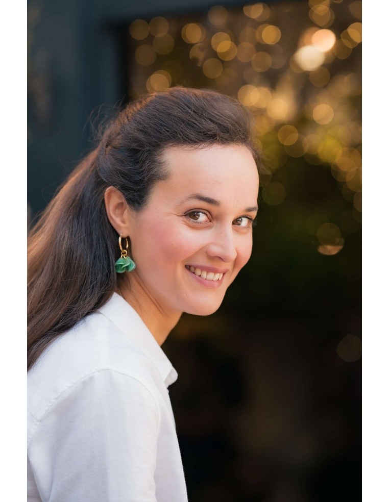 Boucles d'oreilles pétales Colombe - Clarance Bijoux - Comptoir Doré