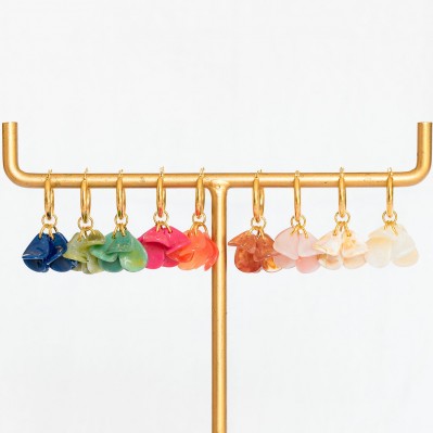Boucles d'oreilles pétales Colombe - Clarance Bijoux - Comptoir Doré