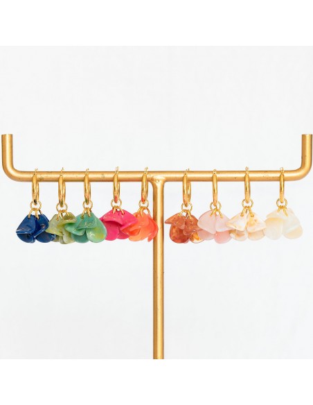 Boucles d'oreilles pétales Colombe - Clarance Bijoux - Comptoir Doré