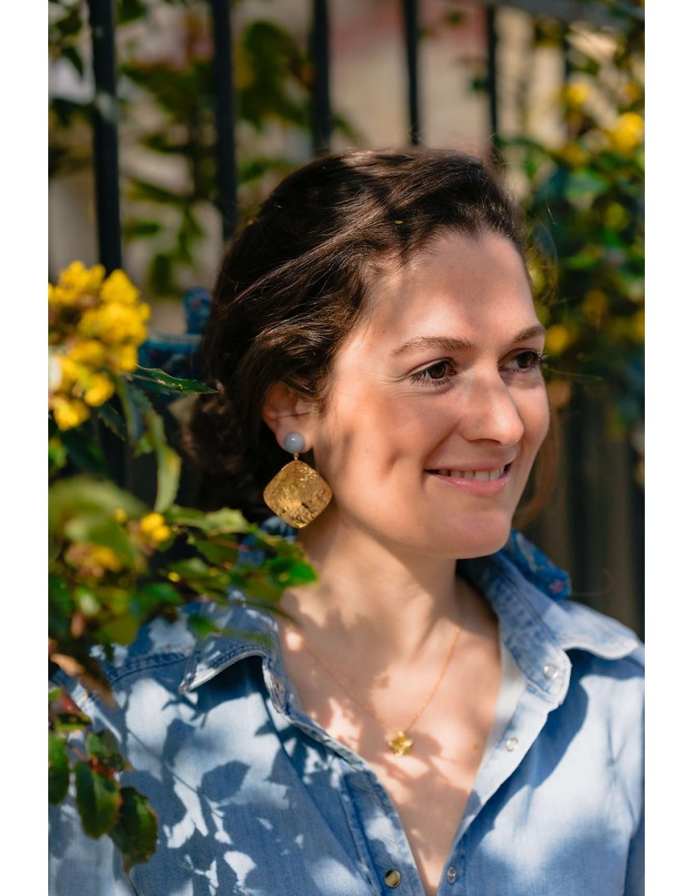 Boucles d'oreilles Marthe - Clarance Bijoux - Comptoir Doré