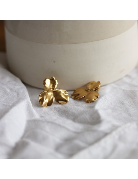 Boucles clips pensées dorées Grace