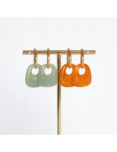 Boucles d'oreilles résine - Clarance Bijoux - Comptoir Doré