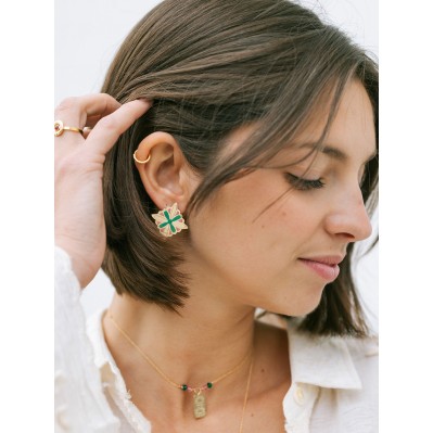 Boucles d'oreilles Cascais - Un De Ces Quatre - Comptoir Doré 2