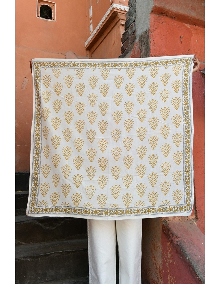 Foulard blockprint indien - Byzantine APW - Comptoir Doré