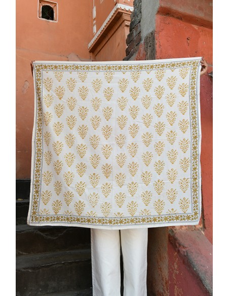 Foulard blockprint indien - Byzantine APW - Comptoir Doré