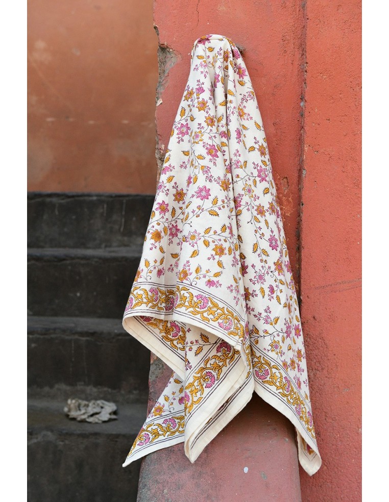 Foulard blockprint indien - Byzantine APW - Comptoir Doré