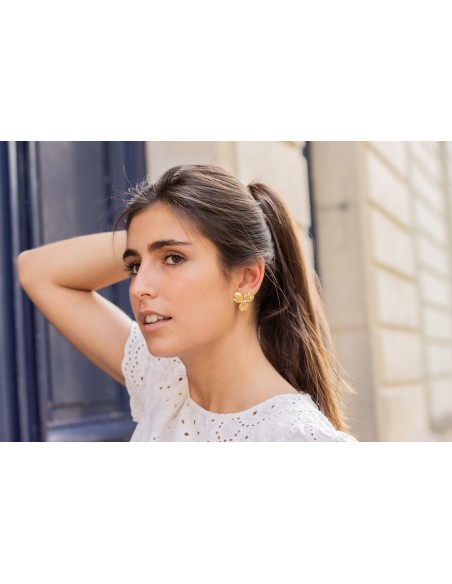 Boucles clips pensées dorées Grace