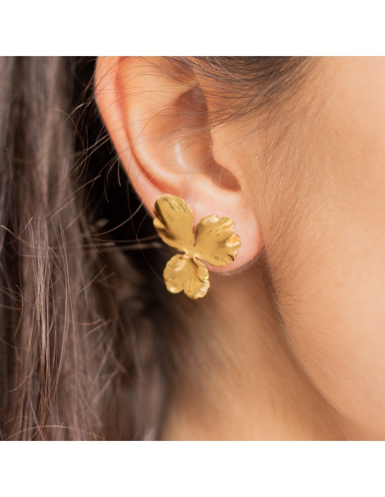 Boucles clips pensées dorées Grace