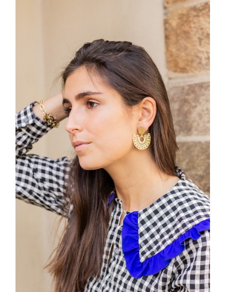 Boucles d'oreilles dorées filigranées Comptoir Doré