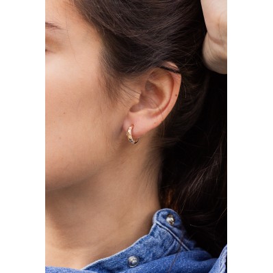 Boucles d'oreilles plaqué or et strass étoile Comptoir Doré 2