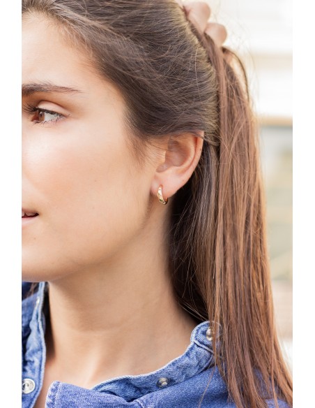 Boucles d'oreilles plaqué or et strass étoile Comptoir Doré