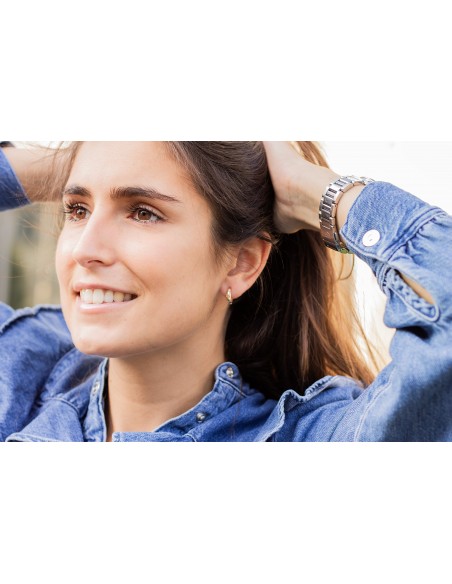 Boucles d'oreilles plaqué or et strass étoile Comptoir Doré