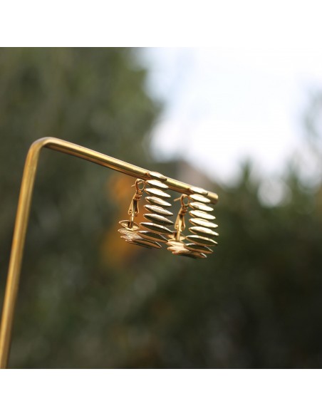 Boucles d'oreilles dorées - Comptoir Doré