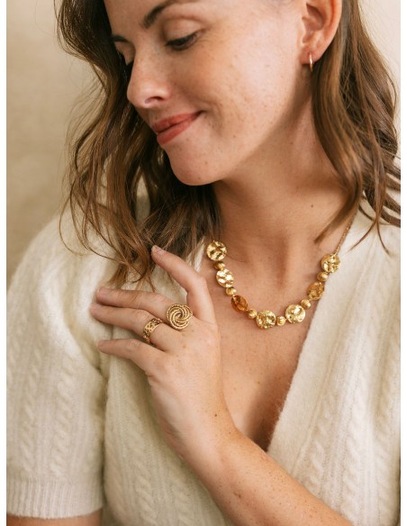 Bague dorée Destinée - Un De Ces Quatre - Comptoir Doré