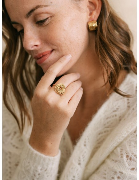 Bague dorée Destinée - Un De Ces Quatre - Comptoir Doré