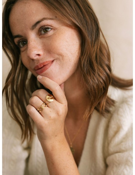 Bague dorée Thais - Un De Ces Quatre - Comptoir Doré