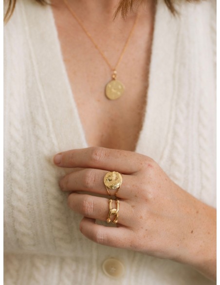 Bague dorée Thais - Un De Ces Quatre - Comptoir Doré