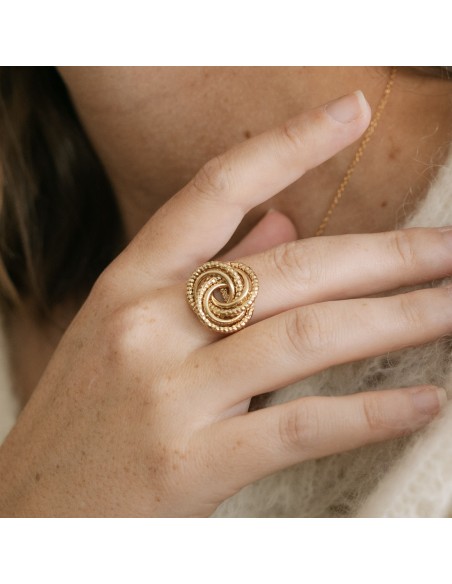 Bague dorée Destinée - Un De Ces Quatre - Comptoir Doré