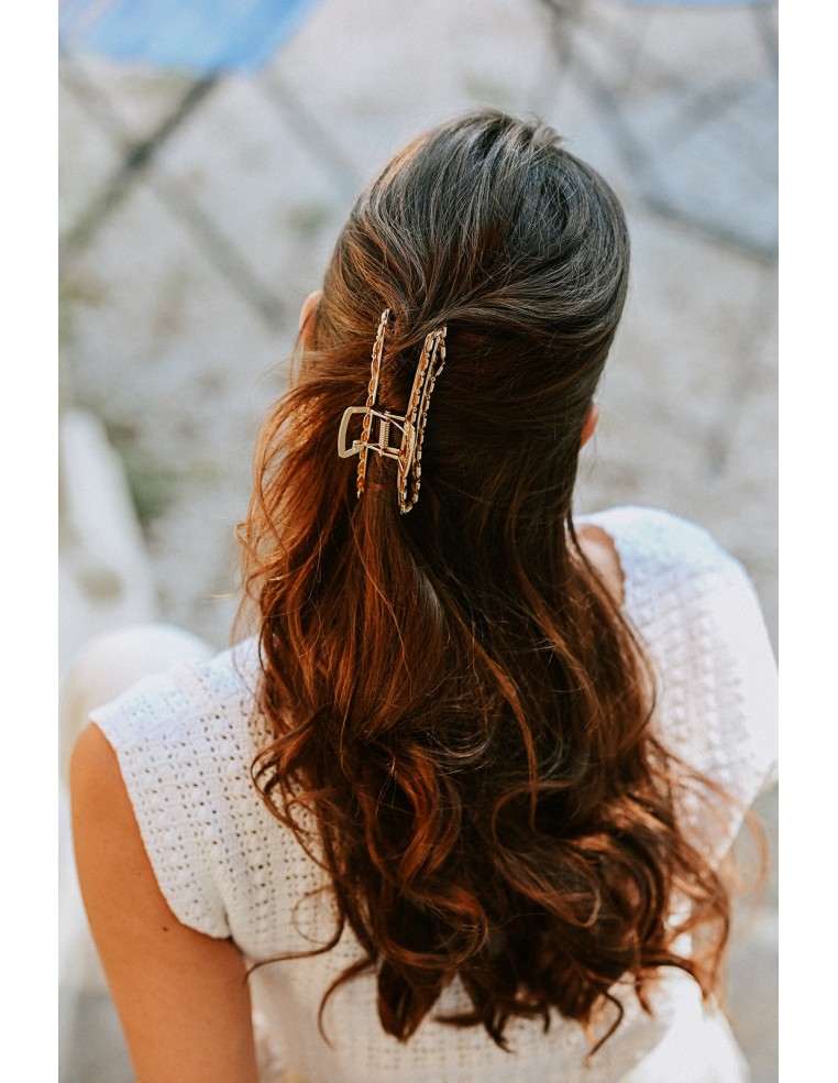 Barrette pince dorée Salomé - Aline - Comptoir Doré