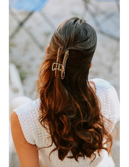 Barrette pince dorée Salomé - Aline - Comptoir Doré