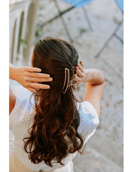 Barrette pince dorée Salomé - Aline - Comptoir Doré