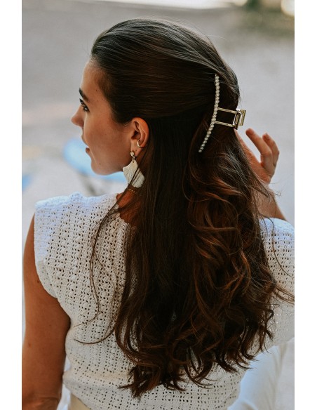 Barrette pince dorée Olivia - Aline - Comptoir Doré