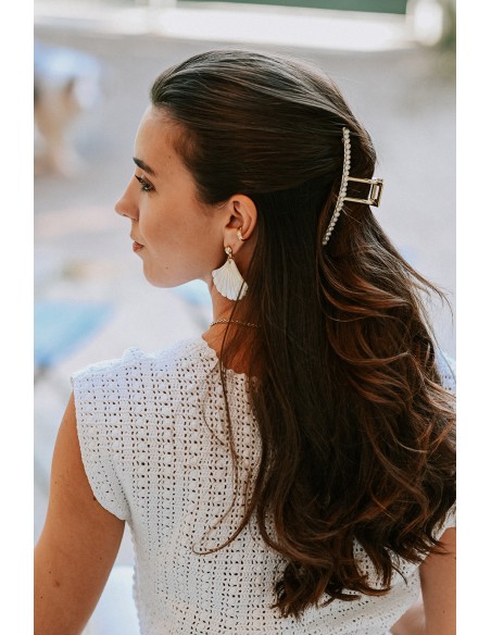 Barrette pince dorée Olivia - Aline - Comptoir Doré