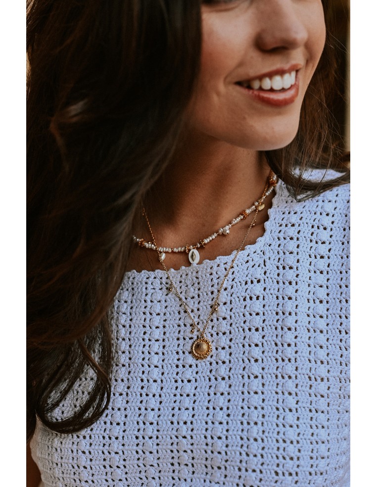 Collier Tournesol - Aline - Comptoir Doré