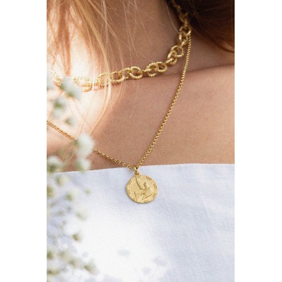 Collier grosses mailles dorées Ovato - Bacci - Comptoir Doré 2