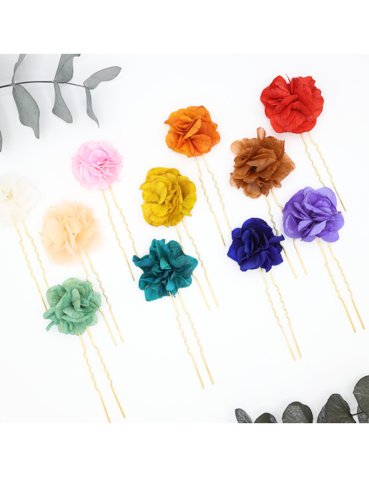 Epingles à cheveux colorée - BFlower - Comptoir Doré