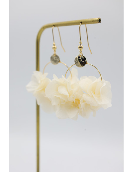 Créoles hortensia stabilisé BFlower - Comptoir Doré