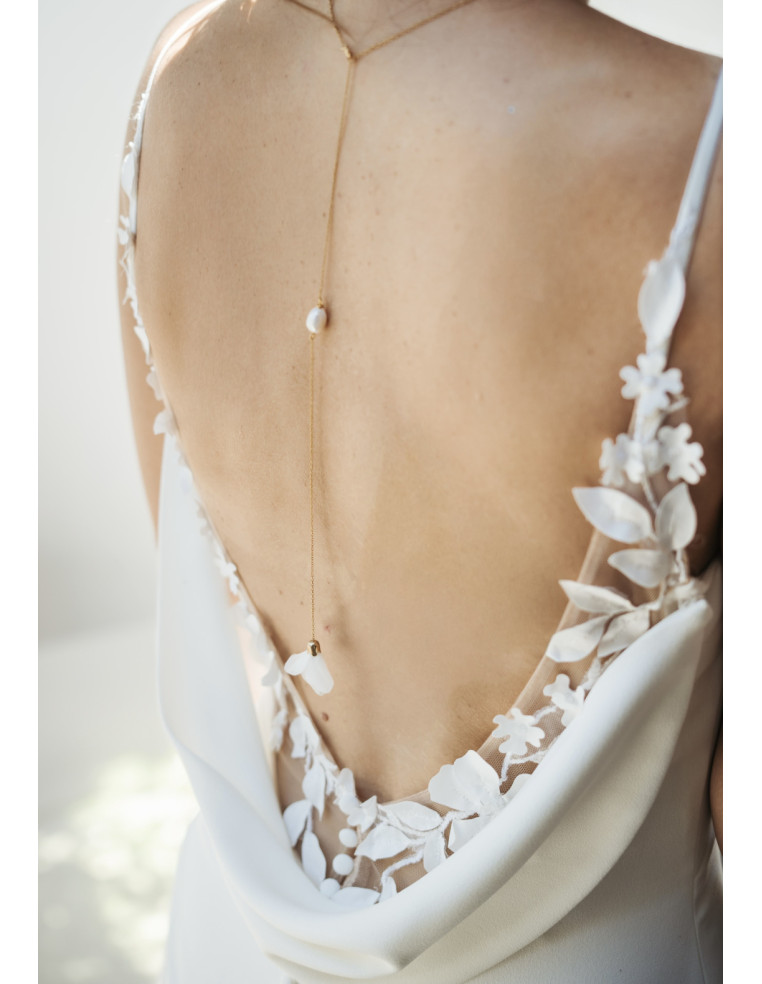 Collier de dos perles Nara - BFlower - Comptoir Doré