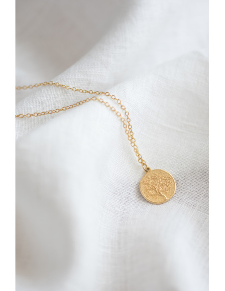 Collier médaille or Oliviero - Bacci - Comptoir Doré