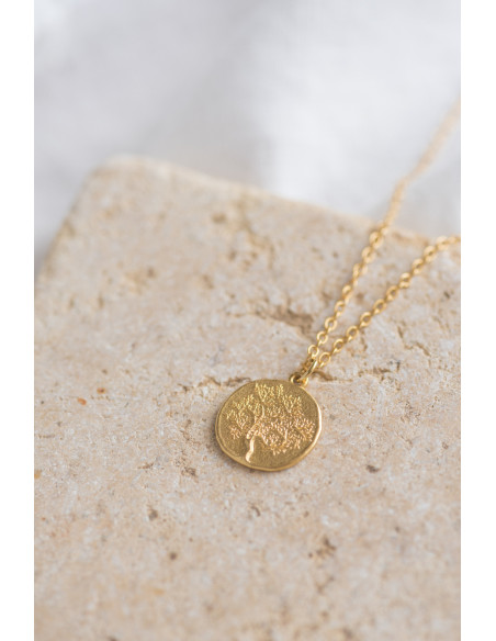 Collier médaille or Oliviero - Bacci - Comptoir Doré