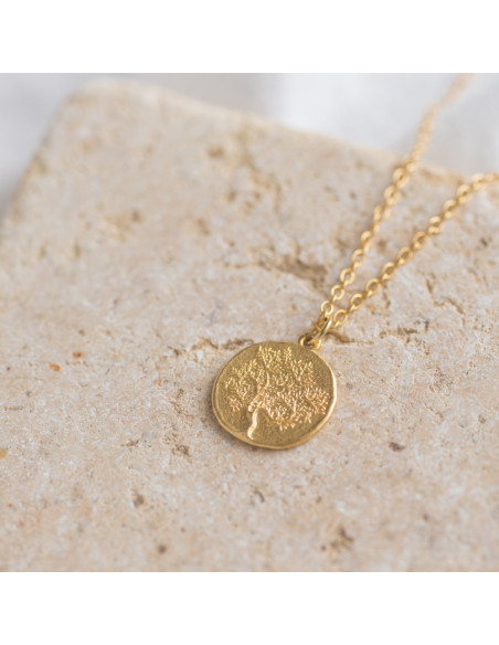 Collier médaille or Oliviero - Bacci - Comptoir Doré