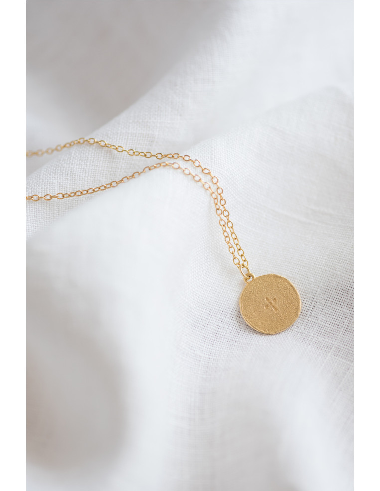 Collier médaille or Oliviero - Bacci - Comptoir Doré