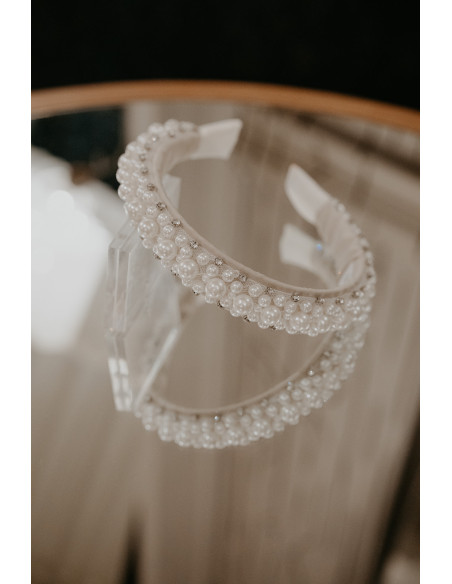 Serre-tête perles mariée Bérénice - L'Otarie Club - Comptoir Doré