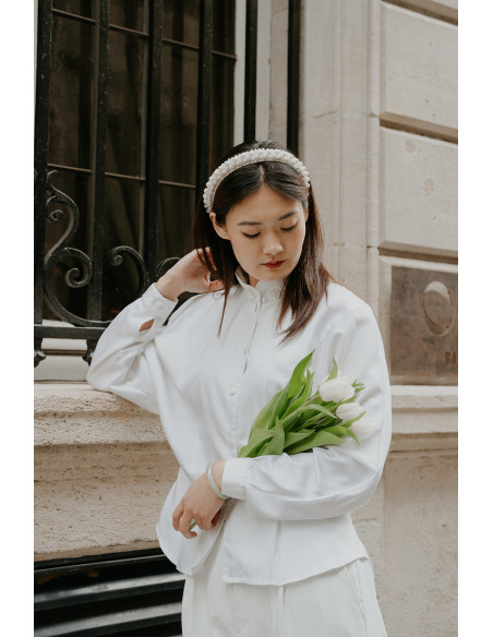 Serre-tête perles mariée Bérénice - L'Otarie Club - Comptoir Doré