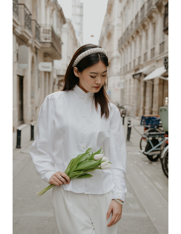 Serre-tête perles mariée Bérénice - L'Otarie Club - Comptoir Doré