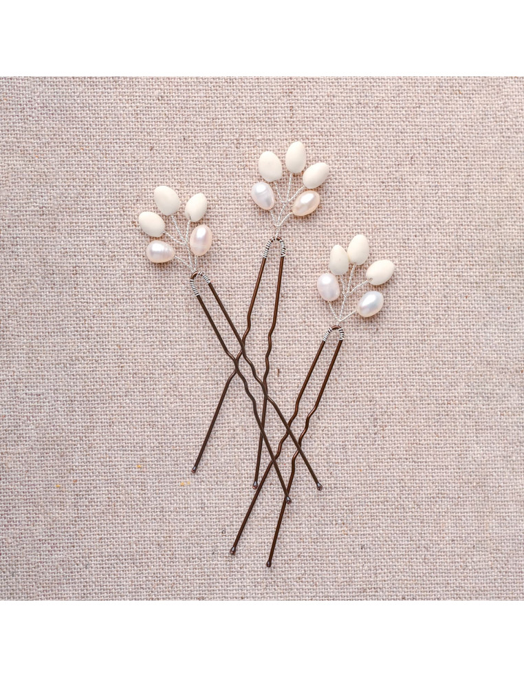 Epingles à cheveux Gloria (x3) Les Perles de la Bastide