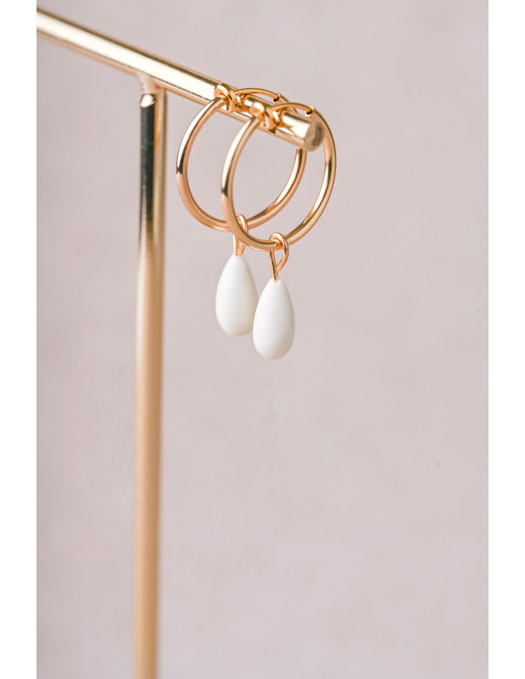 Créole Rainbow Clips porcelaine froide - Coraly T - Les Perles de la Bastide