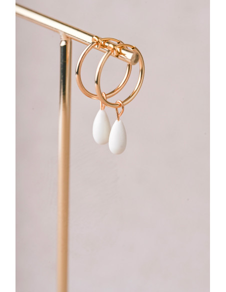 Créole Rainbow Clips porcelaine froide - Coraly T - Les Perles de la Bastide